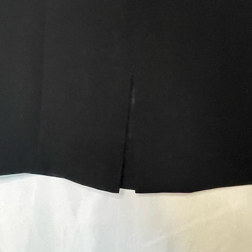 Tahari Arthur S. Levine/ Blue and black dress with braided scoop neck collar‍‍‍‍ - Picture 8 of 11